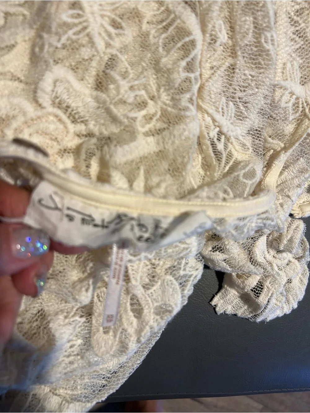 Free People ivory Lace Beach Cover-Up Dress